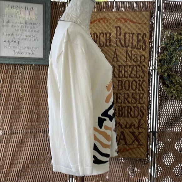 -Vintage Nicaya Graphic and Bead Cardigan - Picture 9 of 10